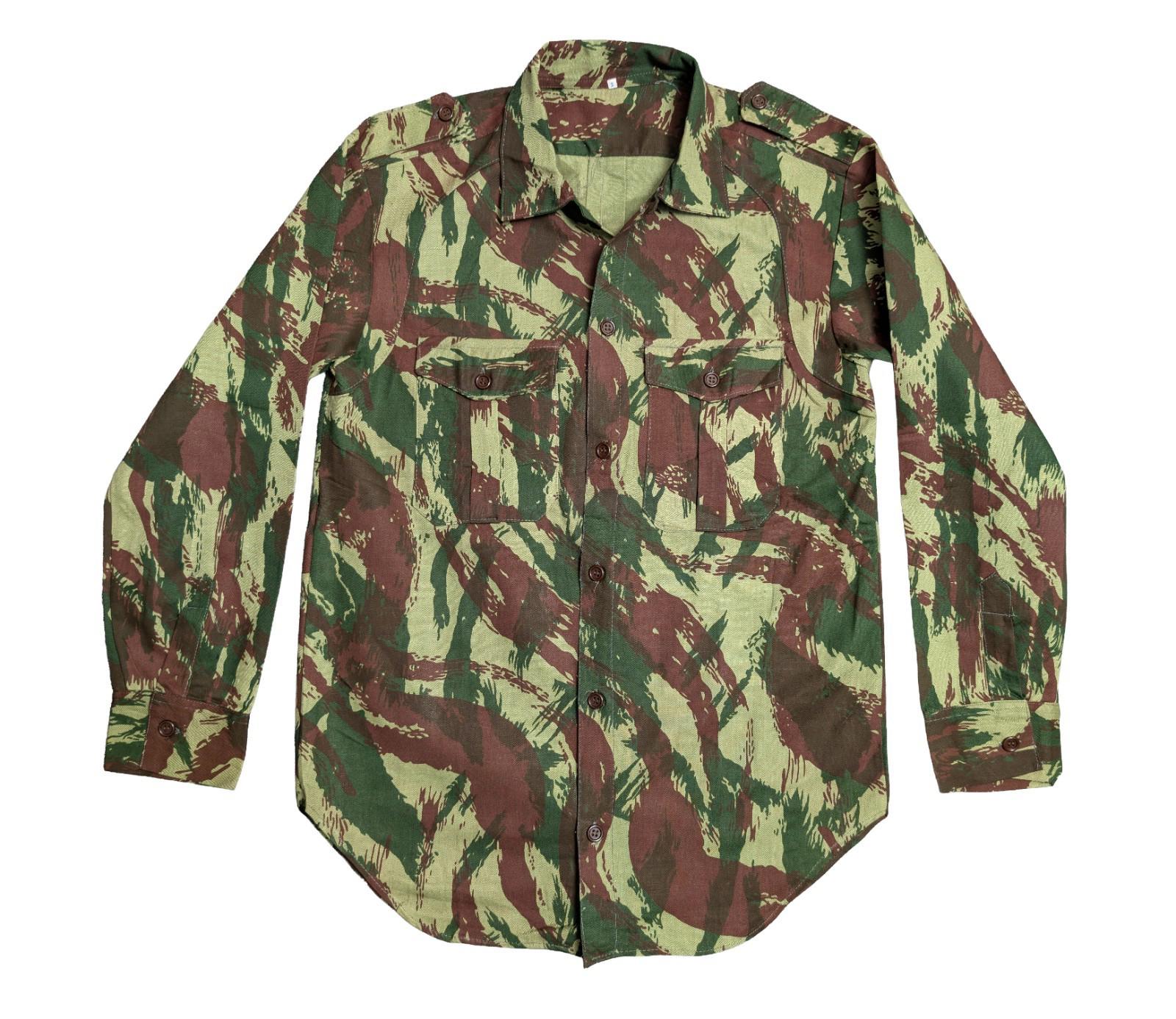 Deadstock Portuguese M64 Vertical Lizard Camo Shirt