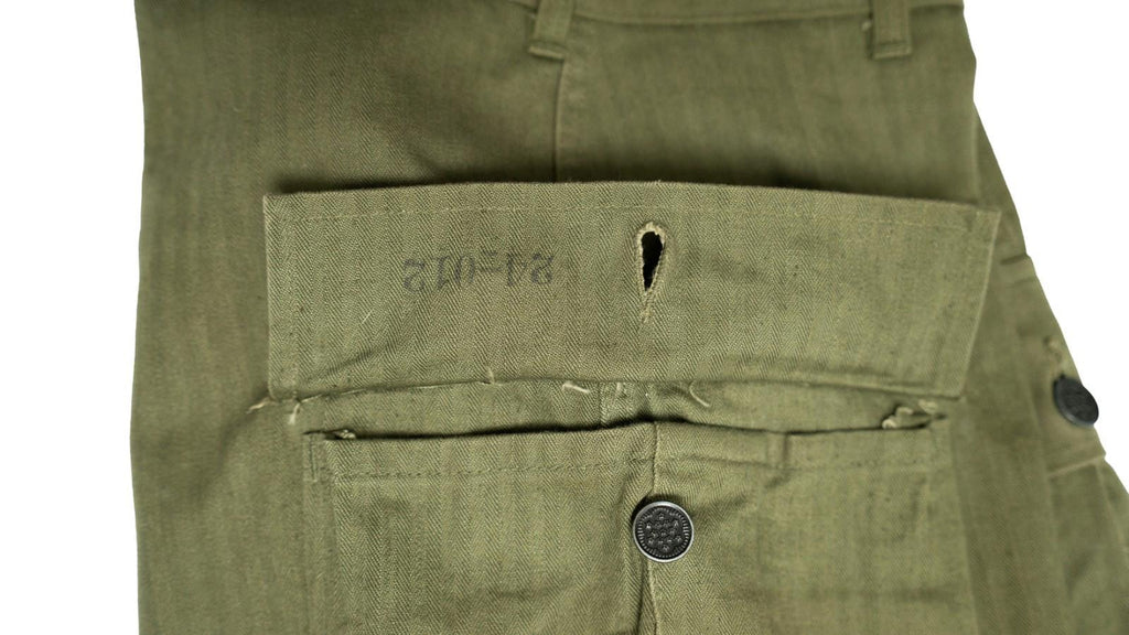 Rare 1944 US Army WWII HBT Trousers - 32x27