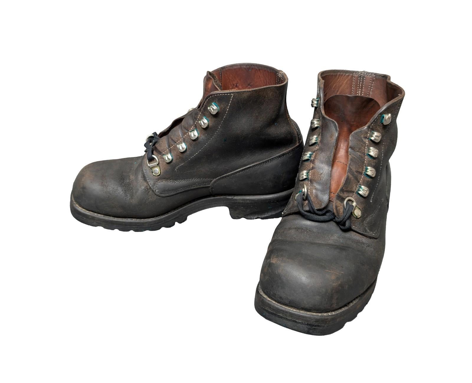 Vintage 1980 Swiss Military Mountain Boots Size 27cm - US 9