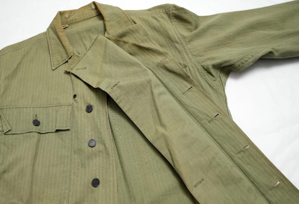 WWII US Army HBT Field Work Jacket - Small