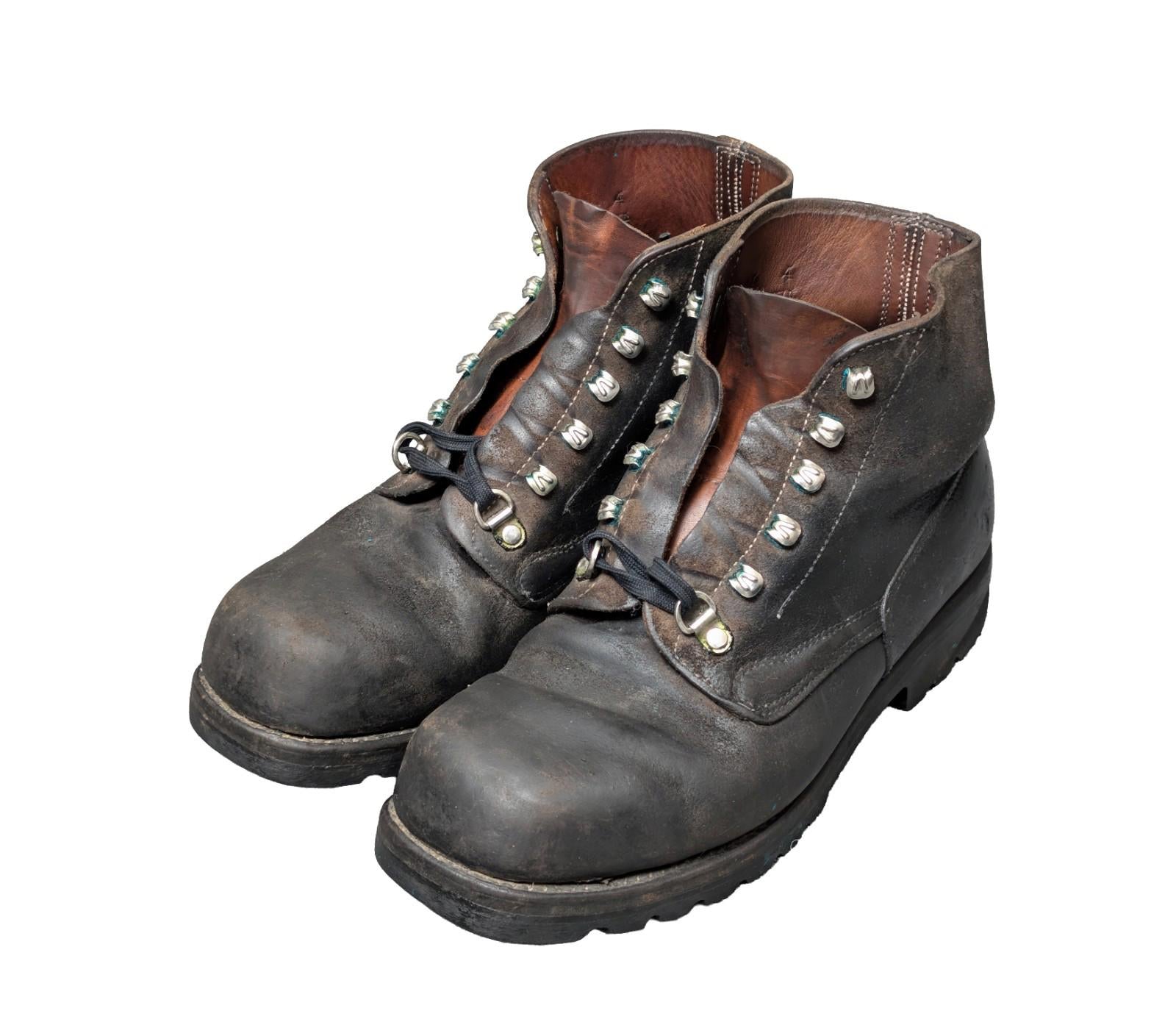 Vintage 1980 Swiss Military Mountain Boots Size 27cm - US 9