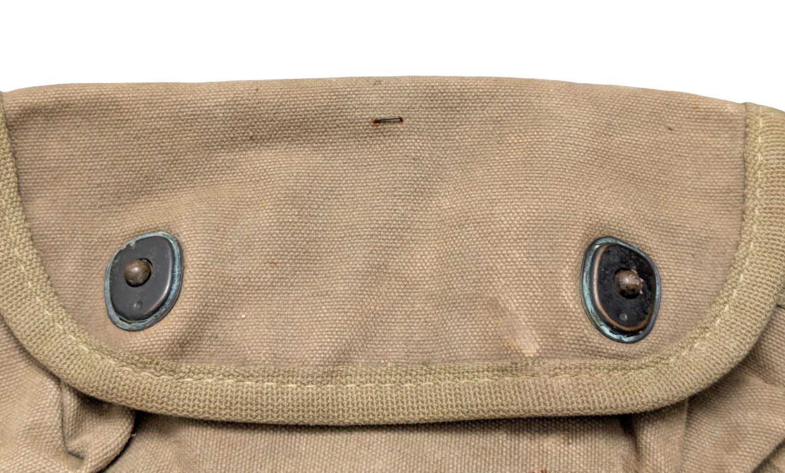 Genuine WWII USMC 2-Cell Grenade Pouch