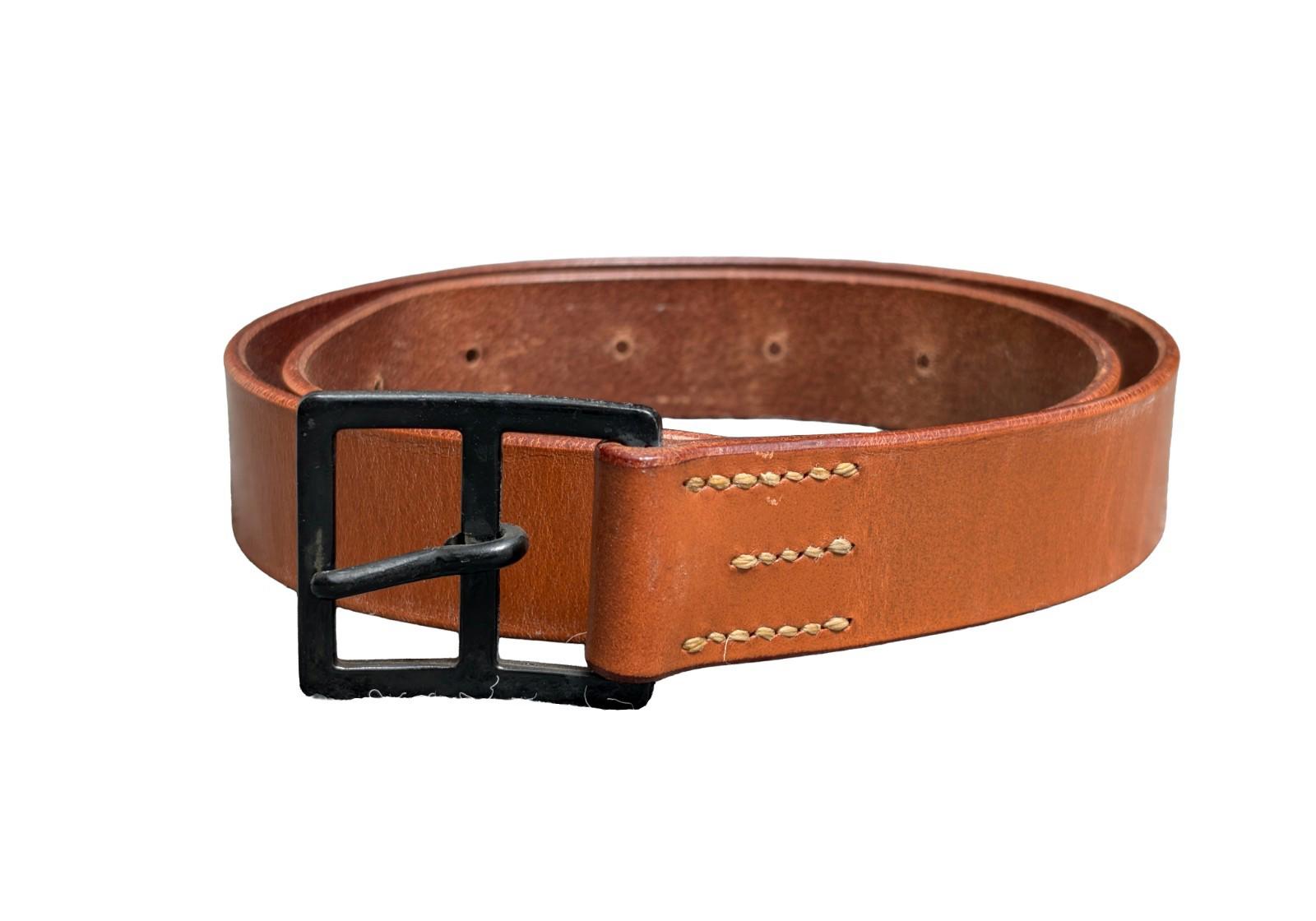 1984 Swiss Army Leather Field & Dress Belt 100cm 30''- 34''