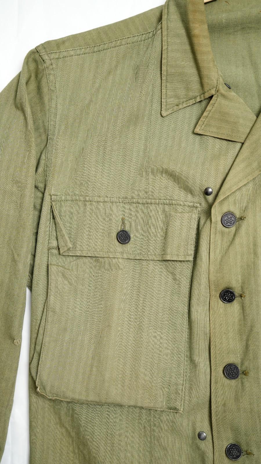 WWII US Army HBT Field Work Jacket - Small