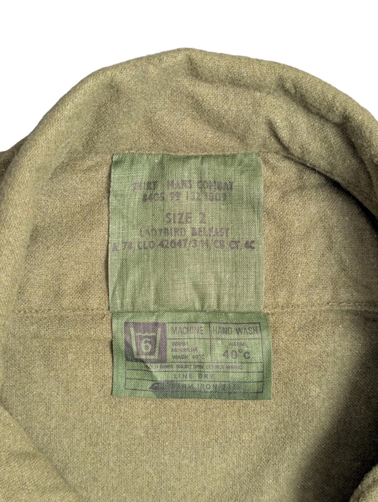 NOS British Army Wool Combat Shirt 'Hairy Mary' A78 (Medium)