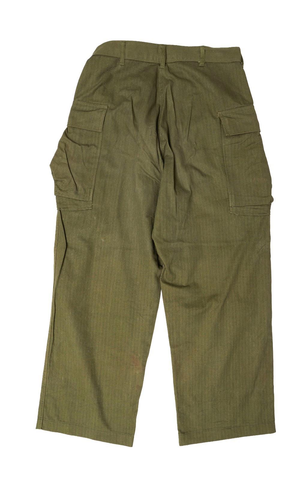 Rare 1944 US Army WWII HBT Trousers - 32x27