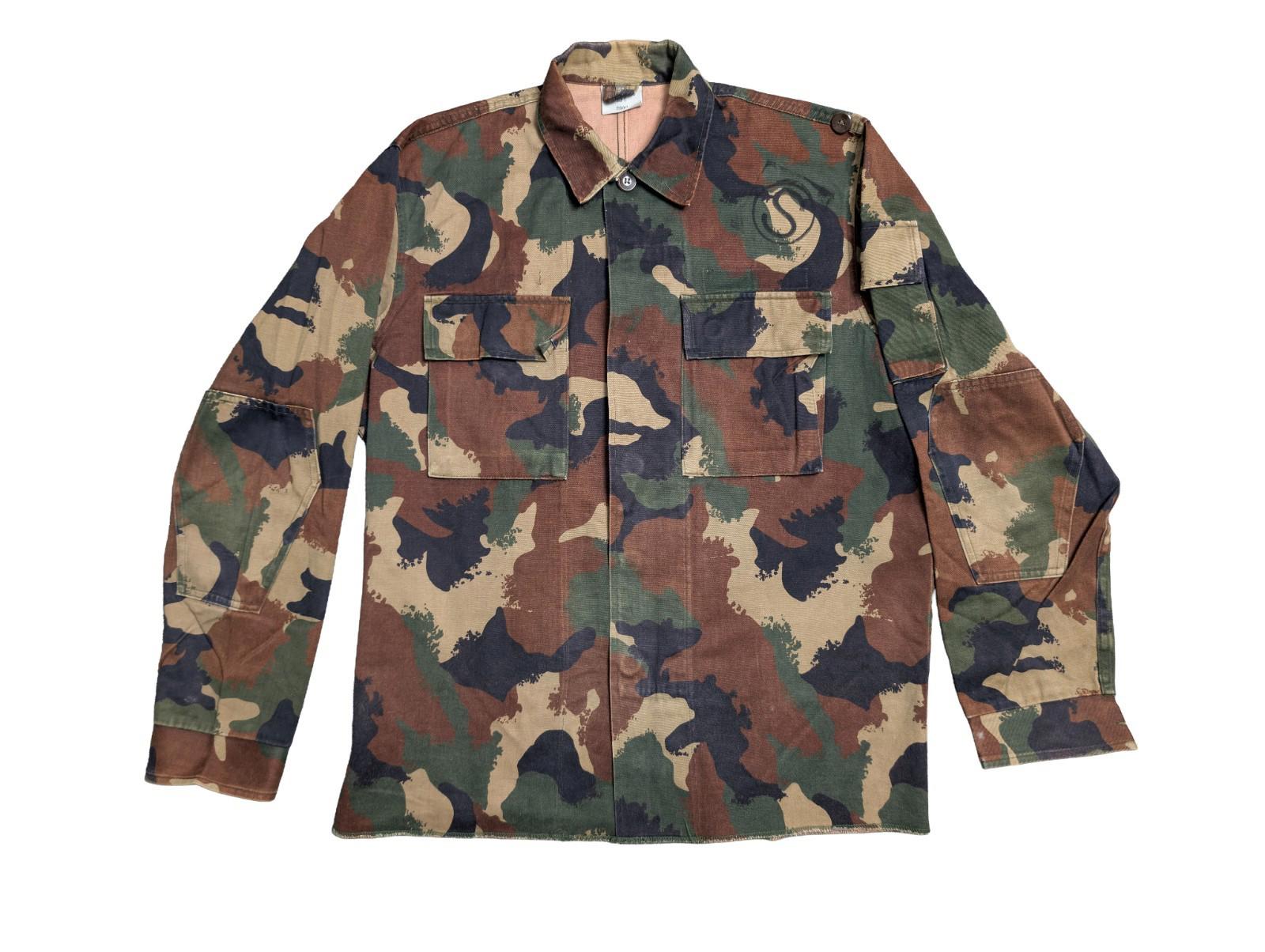 Hungarian 90M Woodland Field Jacket Combat Shirt - Large