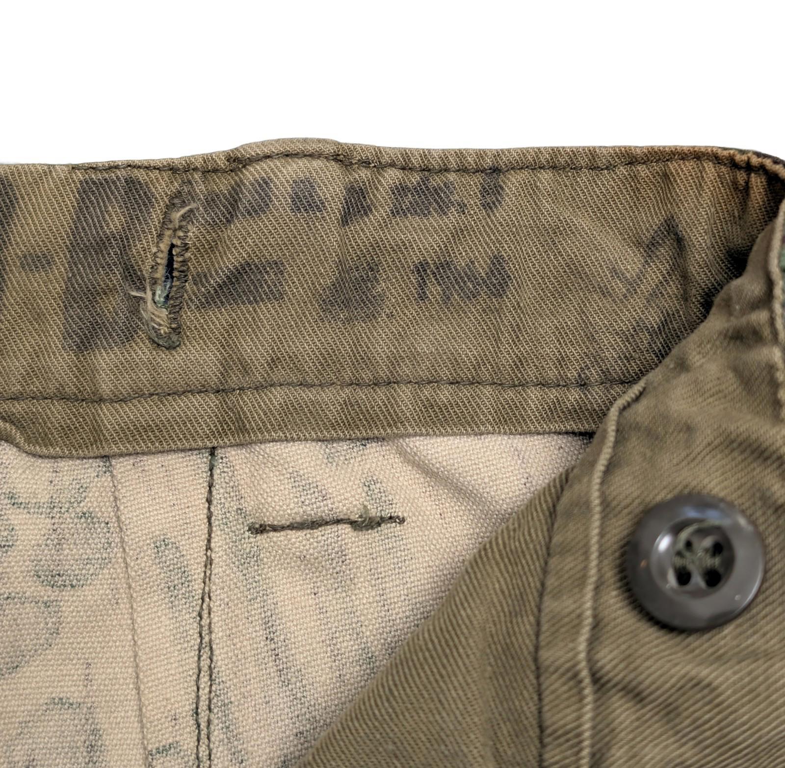 Rare Vintage Czech Army M60 / Vz60 Rain Drop Camo Trousers 32x30 Med Short