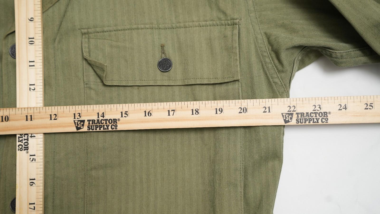 WWII US Army HBT Field Work Jacket - Small