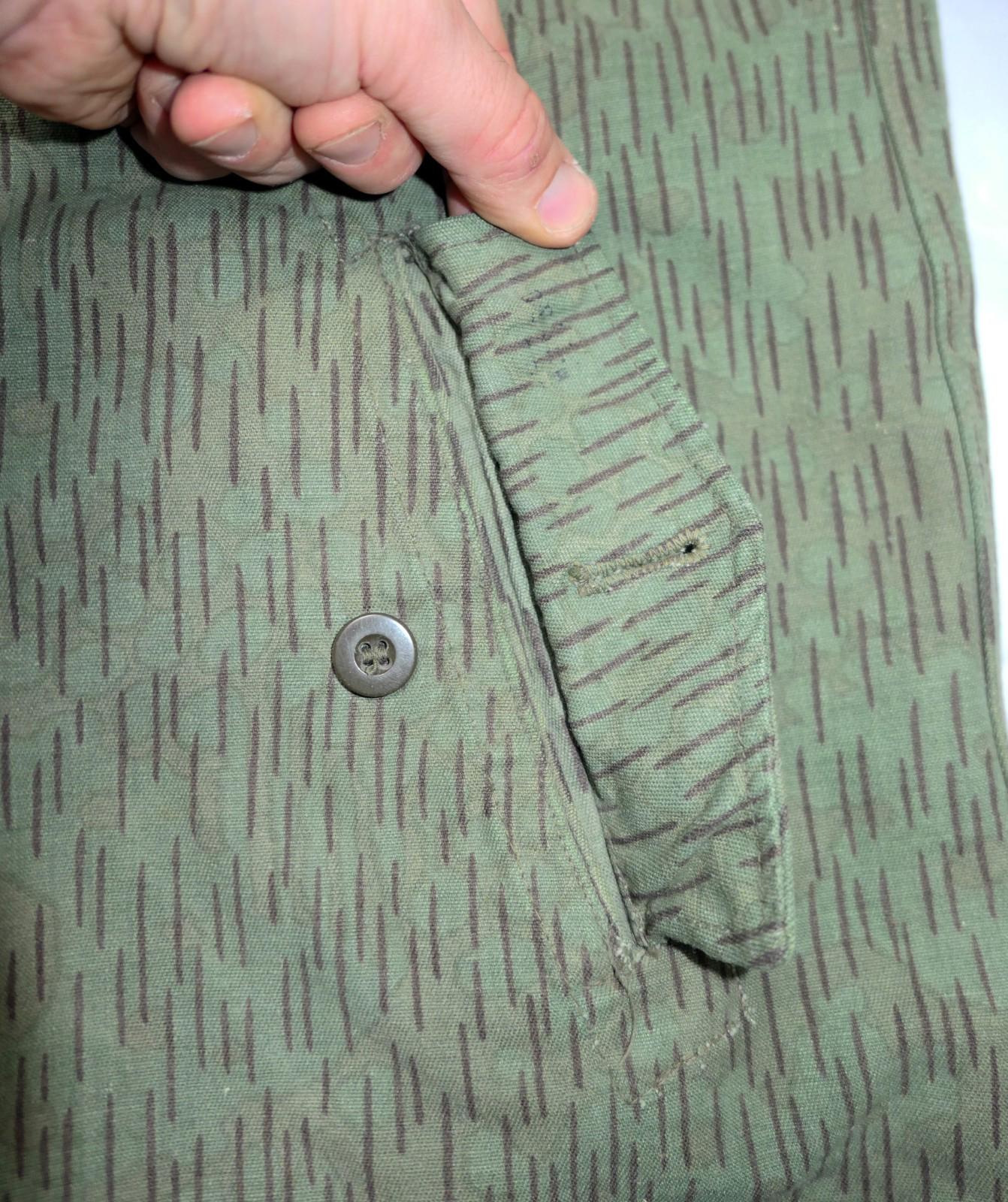 1960s Czech Army M60 / Vz60 Rain Drop Camo 3/4 Length Field Jacket  - XL Regular