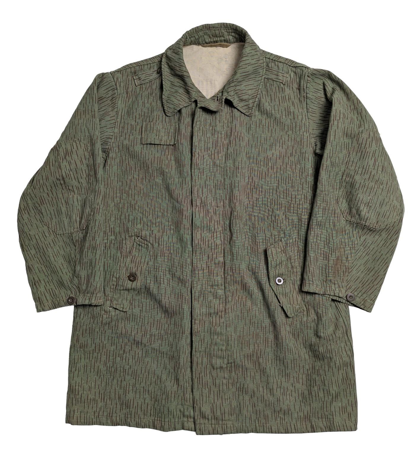 1960s Czech Army M60 / Vz60 Rain Drop Camo 3/4 Length Field Jacket  - XL Regular