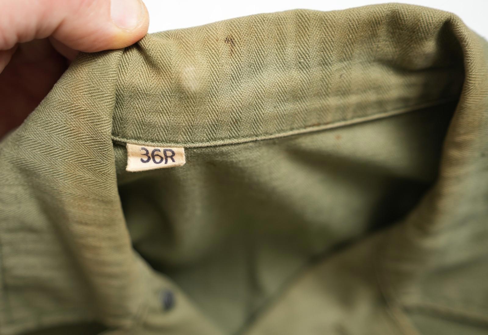 WWII US Army HBT Field Work Jacket - Small