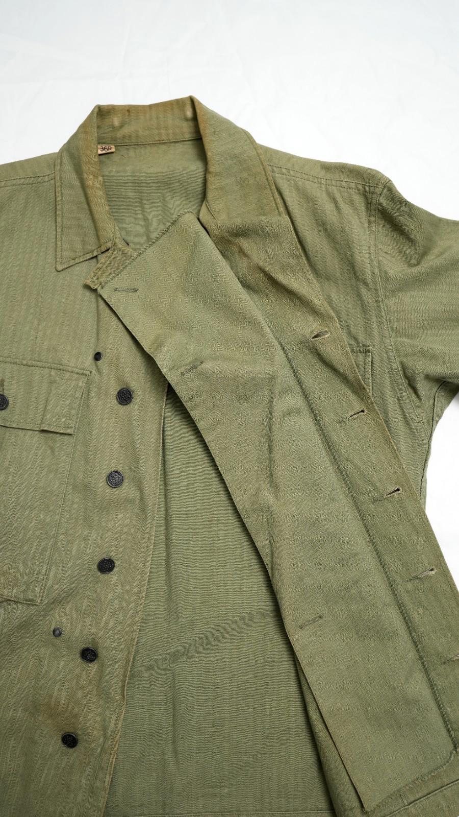 WWII US Army HBT Field Work Jacket - Small