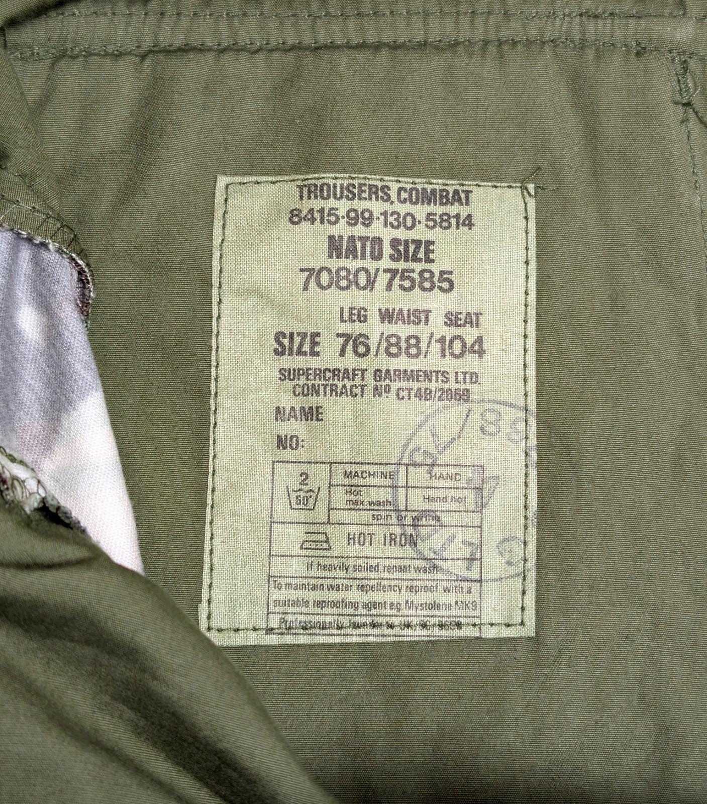 1980s British Army DPM Temperate Combat Trousers - 34''x31''